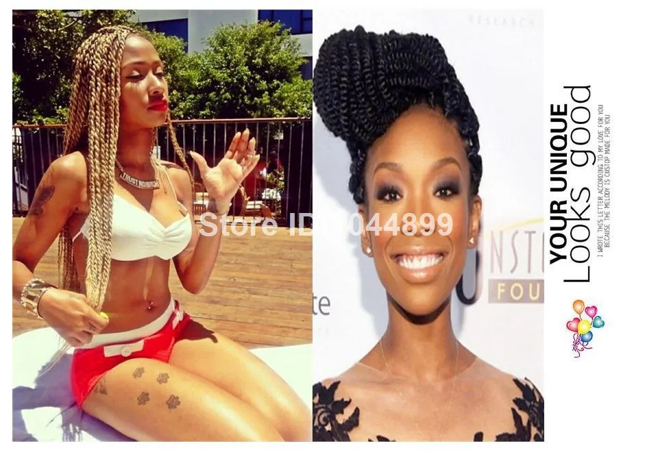 Good Quality 1pc Synthetic Long Curly Senegalese Twist Braiding