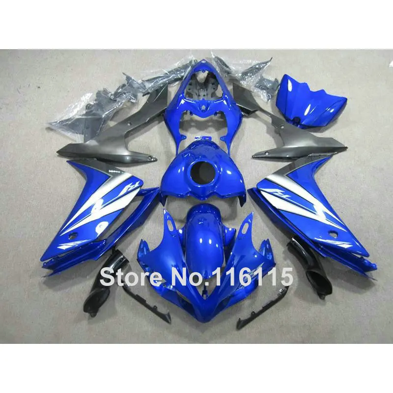 

Injection molding motorcycle parts for YAMAHA YZF R1 2007 2008 fairings set YZF-R1 07 08 blue white black ABS fairing kit QZ63