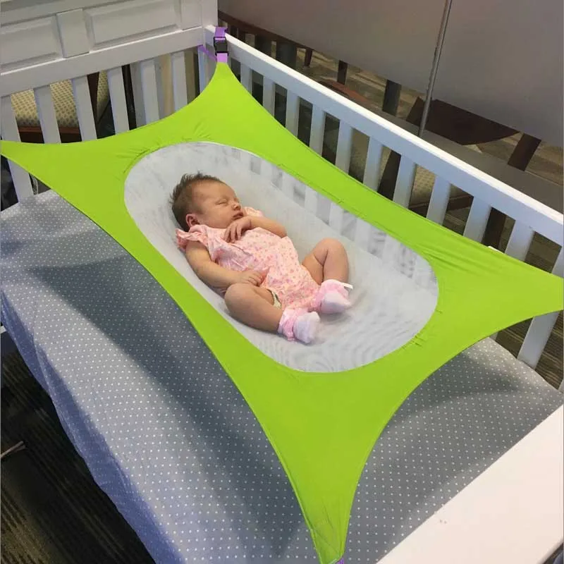 

Portable Newborn Hammock for Crib Baby Hangmat Travel Sleeping Bed Detachable Elastic Hammocks With Adjustable Net