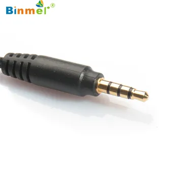 

Binmer 2017 Free shiping 3.5mm Stereo Audio Male to 2 Female Headset Mic Y Splitter Cable Adapter Sep 12