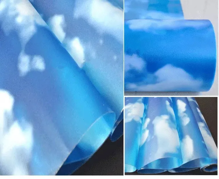 Голубое небо белое облако оконная Пленка стеклянная наклейка пятнистая самоклеящаяся ПВХ пленка для мебели конфиденциальность матовая декоративная 45*200 см