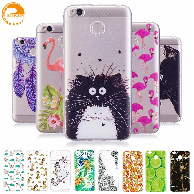 

Ellicago Xiaomi Redmi 4X Case Unicorn Soft Silicon Case For xiaomi redmi 4X Case 4 x Cover xiomi Redmi 4x Phone Cover Bag 5.0"