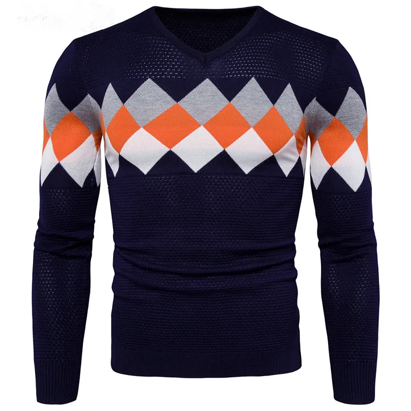 YFFUSHI New V neck font b Men b font font b Sweater b font 2017 Latest