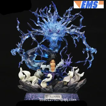 

Naruto Statue Uchiha Sasuke Full-Length Portrait Ray kylin Bust With LED Light Action Figure Collectible Model Toy BOX P1054