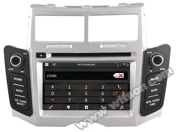 Top WITSON car gps navigation system for TOYOTA YARIS bluetooth New Technology+Capctive Screen+1080P+DSP+ SUPPORTS WiFi/3G/DVR 3