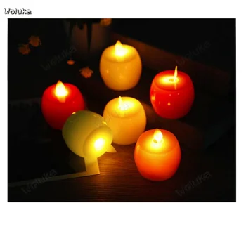 

Christmas Apple led electronic candle performance home decoration gift surprise layout candlestick lamp CD50 W02