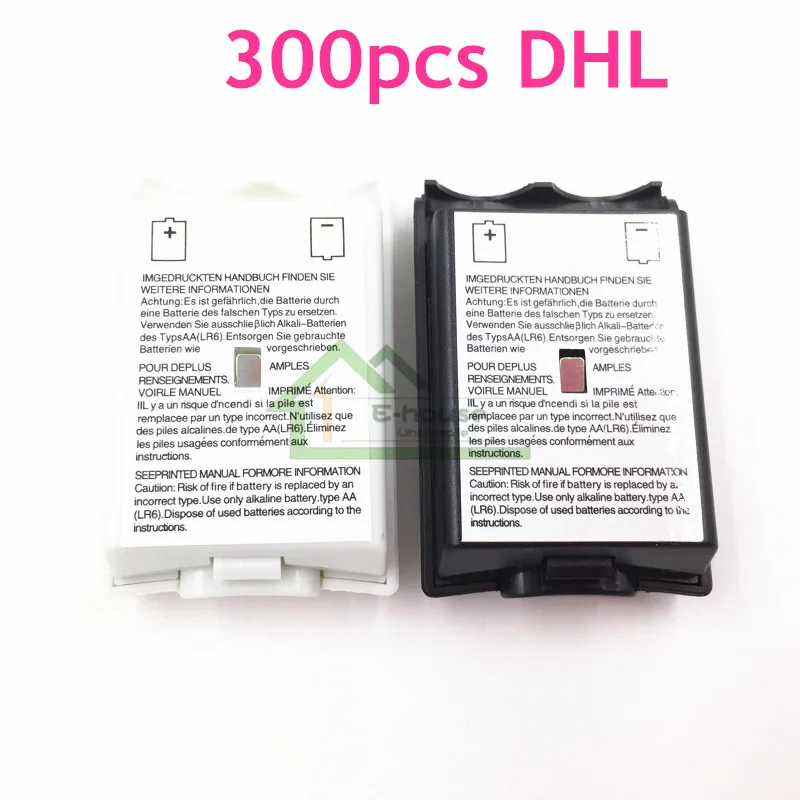 

300pcs DHL Free Shipping Battery Pack Battery Cover Case Door replacement for Xbox 360 Controller Shell Housing