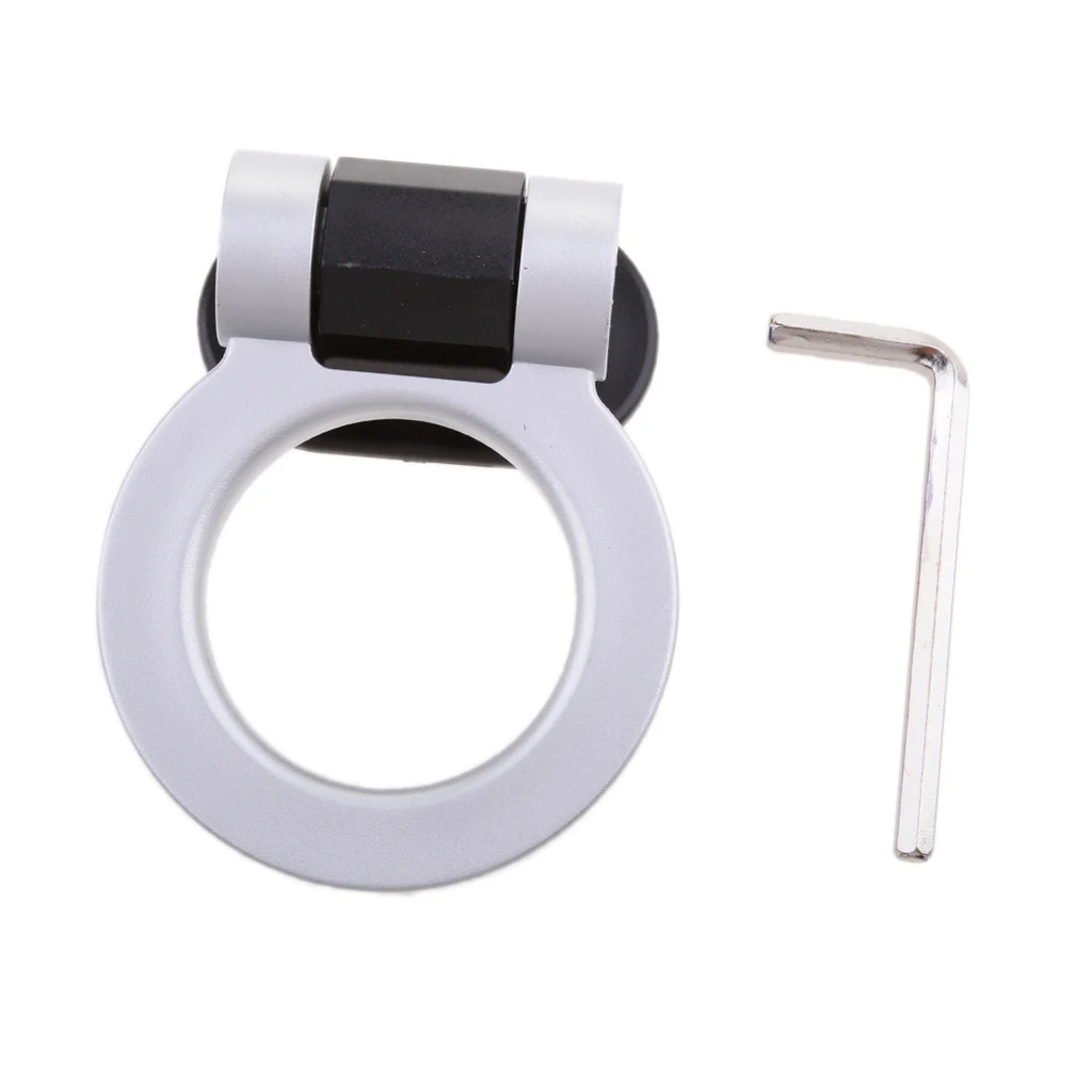 Racing Tow Hook Ring for Car SUV Front Rear Bumper Decoration ONLY ABS Plastic Apply Onto Bumper