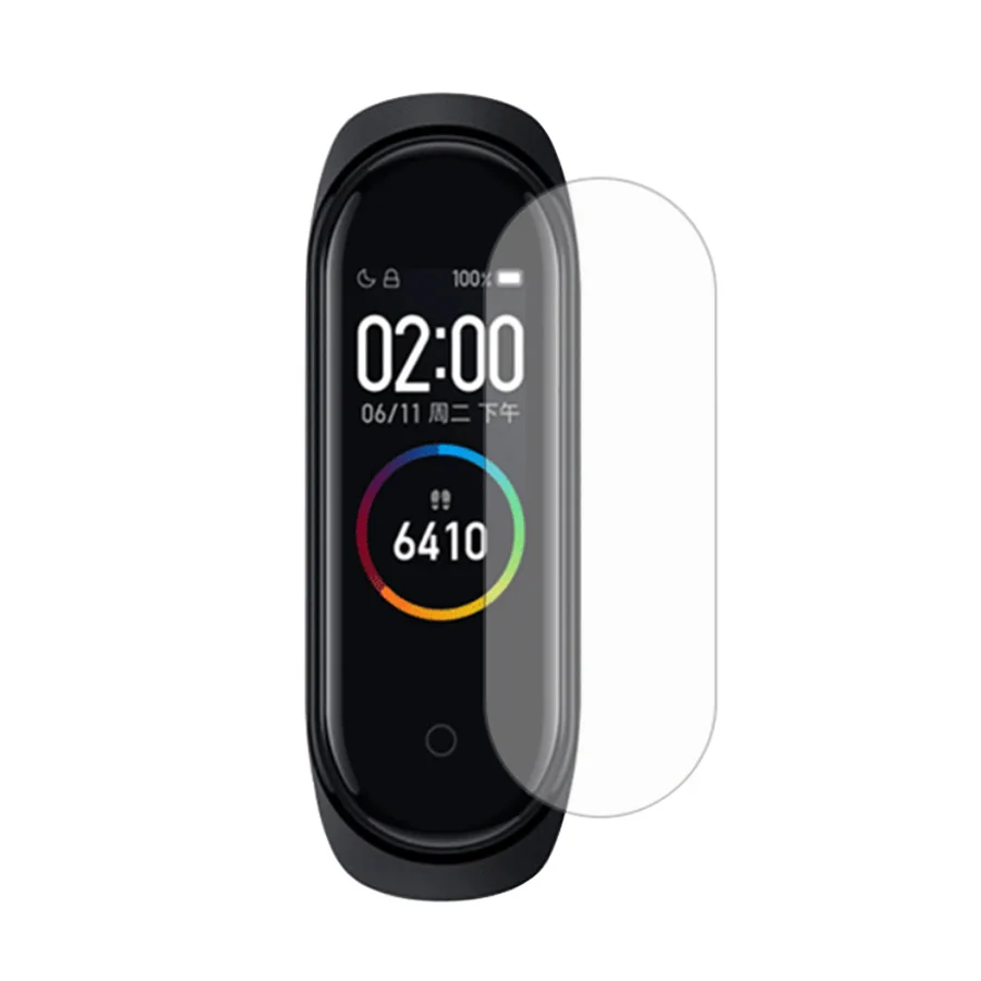 10 шт. mi Band 4 защитная пленка для экрана Xiaomi mi Band 4 умный Браслет miband 4 браслет пленка на mi band 4 с отверстием