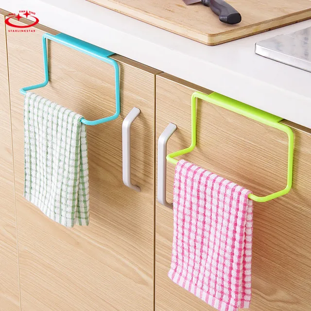 Cheap 1PC Wonderful High Quality Towel Rack Hanging Holder Organizer Bathroom Kitchen Cabinet  Hanger Bag