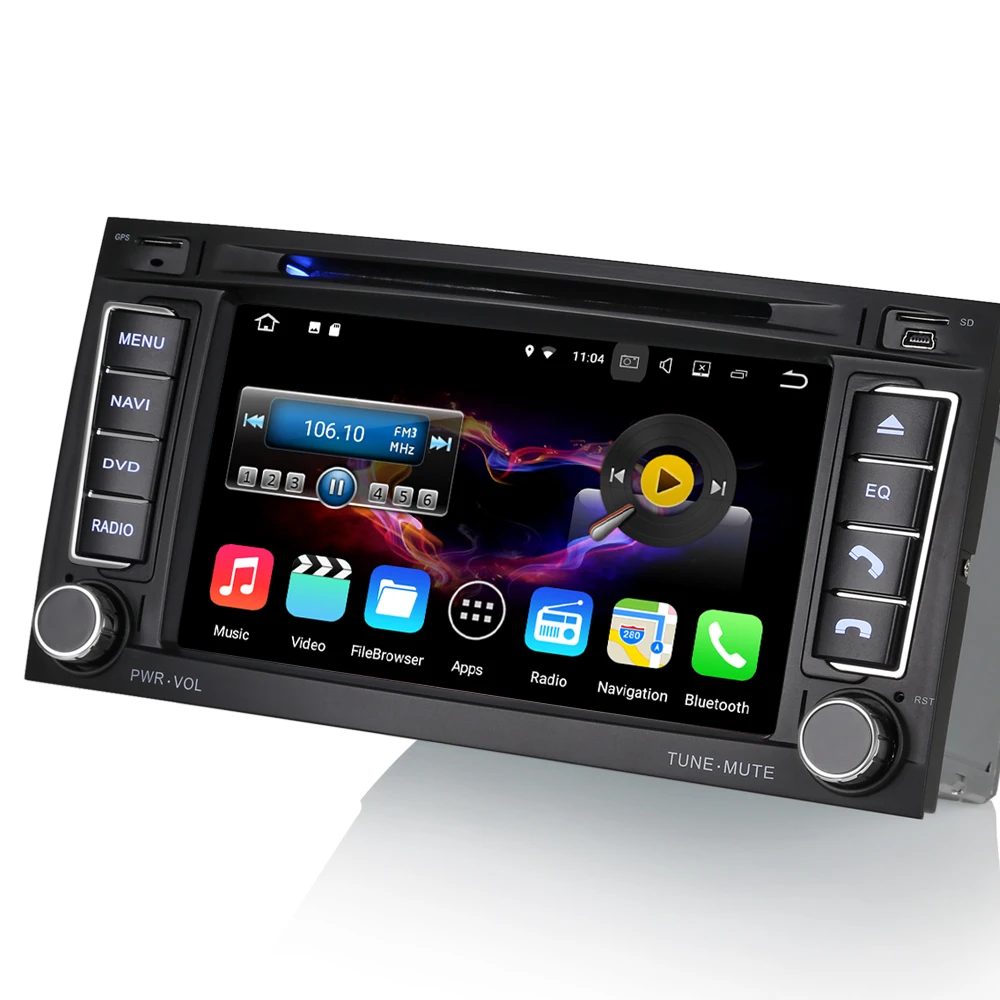 7" Double Din Android 7.1 Stereo DVD SAT NAV Wifi DAB+OBD Radio Bluetooth CAM IN AUX DVR Car GPS