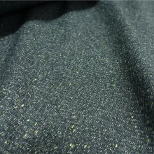 Твидовая ткань серого цвета с золотым плетеным узором цена за 1 ярд 59"