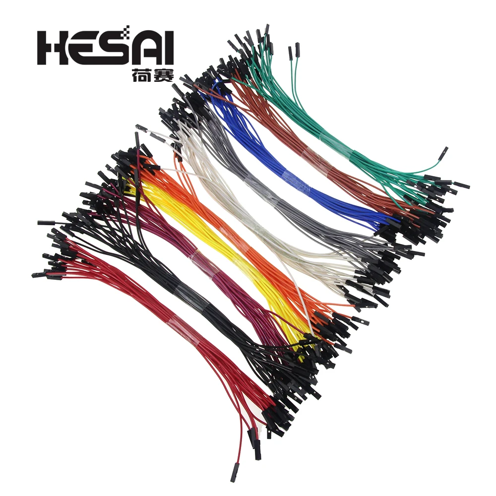 

100pcs 1p to 1p 20cm 10 Colors Female to Female Jumper Wire Dupont Cable for arduino Diy Kit