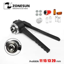 ZONESUN 32 мм инструмент для удаления колпачков из нержавеющей стали, ручные Обжимные щипцы/Каппер/флакон с пустыми нестерильными крышками и рубинами