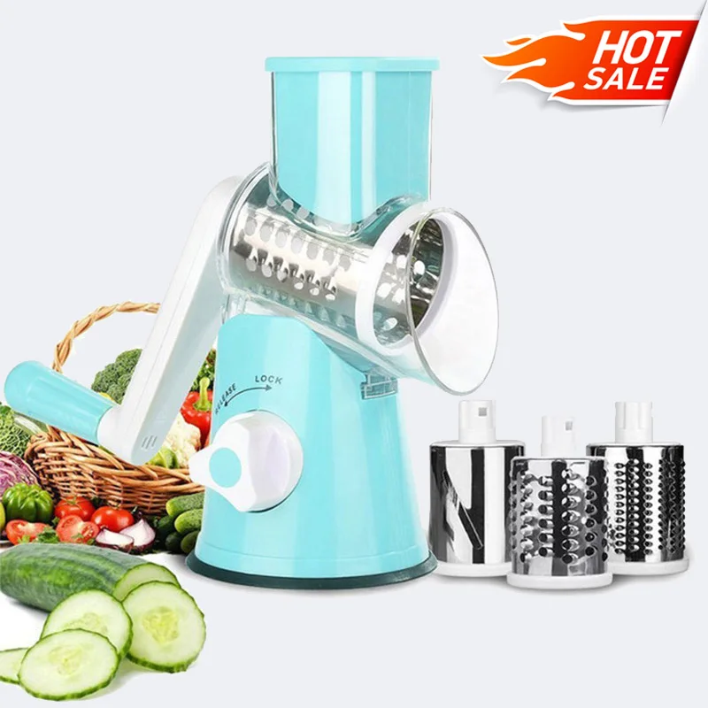 

Manual Vegetable Cutter Slicer Multifunctional Round Mandoline Slicer Potato Cheese Kitchen Gadgets Kitchen Accessories
