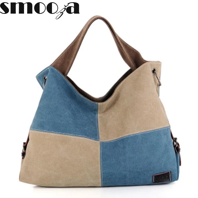 Smooza Hot Canvas Handbags High Quality Women Famous Brand Shoulder Smooza Hot Canvas Handbags High Quality Women Famous Brand Shoulder Bag Las Tote Patchwork Messenger Bags In From Luggage
