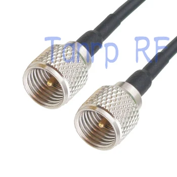 

8in mini UHF male PL259 plug to mini UHF male RF connector adapter 20CM Pigtail coaxial jumper cable RG174 extension cord