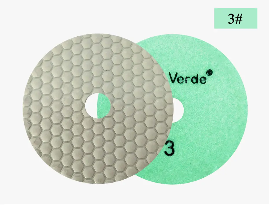 3 шт./лот, диаметр 125 мм, 5 дюймов, сухая Алмазная 3-ступенчатая Полировочная площадка для сухой или влажной полировки гранита, мрамора и инженерного дизайна ston
