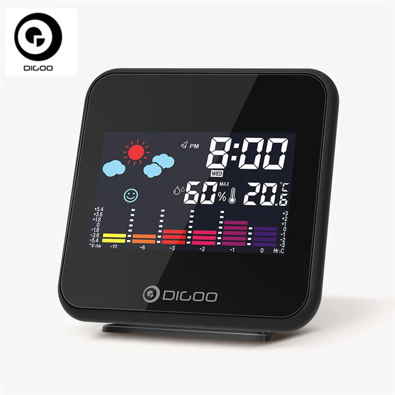 

Digoo DG-C15 Digital Wireless Backlight Weather Forecast Station USB Hygrometer Humidity Thermometer Temperature Alarm Clock