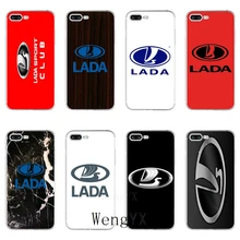 Лада Автомобильный логотип мраморный принт тонкий силиконовый мягкий чехол для телефона из ТПУ для iPhone X 8 8plus 7 7plus 6 6s plus 5 5S 5c SE 4 4S
