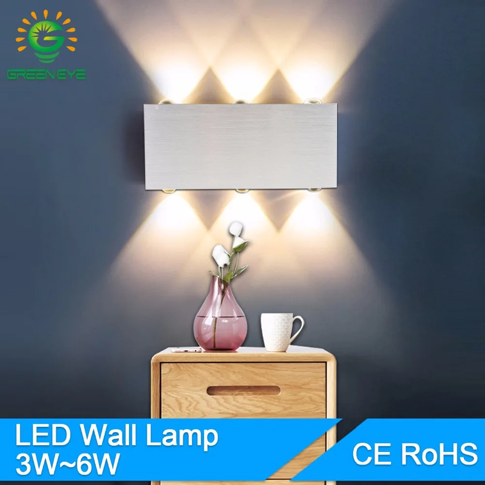 

Led Wall Lamp Modern 2W 4W 6W 8W LED Wall Lights AC85-265V Aluminum Decorate Wall Sconce bedroom Bed Bedside Indoor Lighting