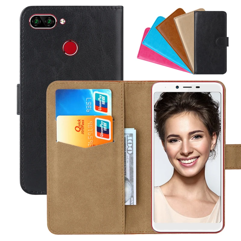 

Luxury Wallet Case For INOI 5 Pro PU Leather Retro Flip Cover Magnetic Fashion Cases Strap