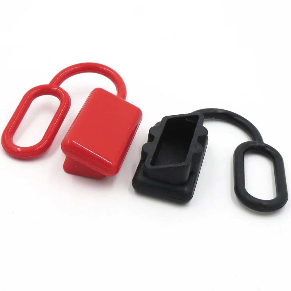 

50A 600V Anti Dust Cap Cover end SH50 plug connector 50amp dual pole battery Rubber Red Battery power Connect