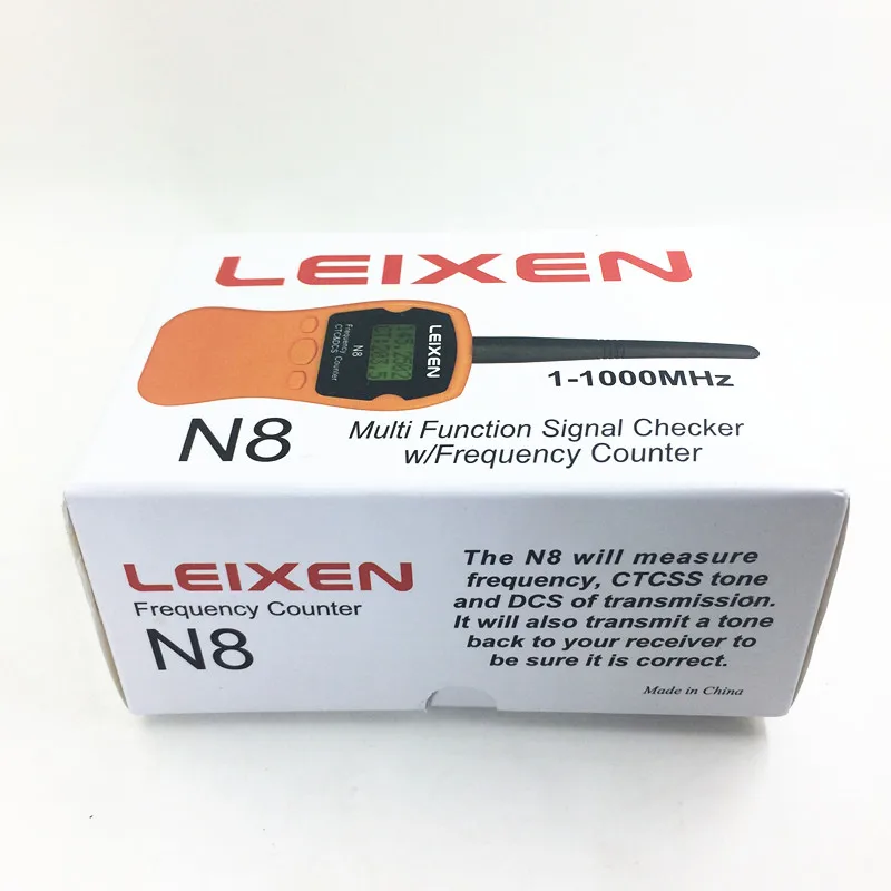 LEIXEN handheld frequency counter Frequency measurement device N8 interphone Digital Analog Tone same with I-77 6