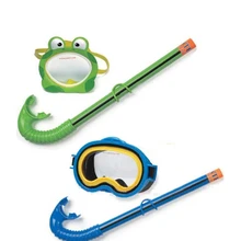 Дети трубка комплект-Dry Top море маска для подводного плавания с глазами Анти-туман закаленное Стекло для детей водные виды спорта, плавание, дайвинг маски