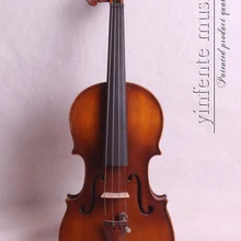 Цельная деревянная скрипка готовая ель Топ клен обратно Античный цвет 4/4-1/8