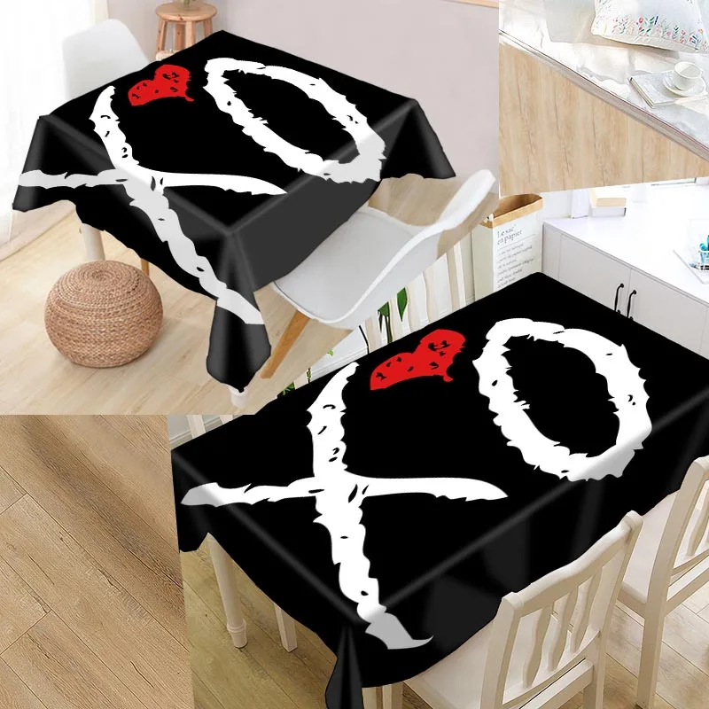Us 14 05 26 Off Custom The Weeknd Table Cloth Oxford Rectangular Waterproof Oilproof Table Cover Wedding Tablecloth Qaz98k In Tablecloths From Home