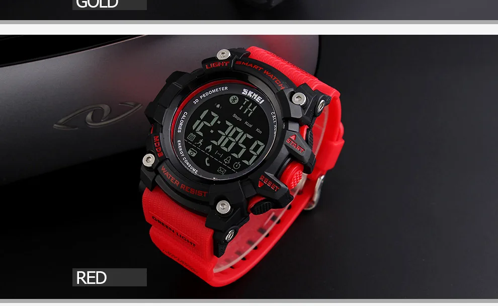 SKMEI модные уличные спортивные Смарт-часы мужские Bluetooth многофункциональные фитнес-часы 5 бар водонепроницаемые цифровые часы Reloj Hombre