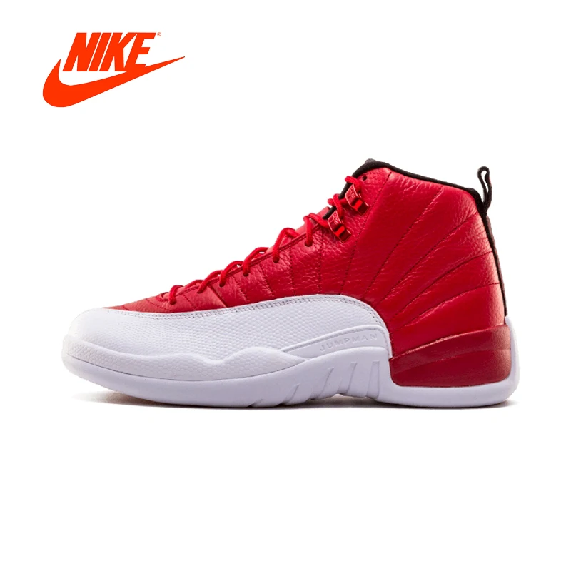 

Original New Arrival Authentic Air Jordan 12 Retro "Gym Red" Mens Basketball Shoes Breathable Sneakers Sport Outdoor 130690-600