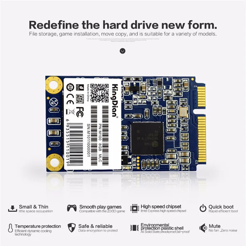 NEUE KingDian mSATA Mini SATA M100 32 gb/M200 60 gb SSD Eingebaute Solid State Drive