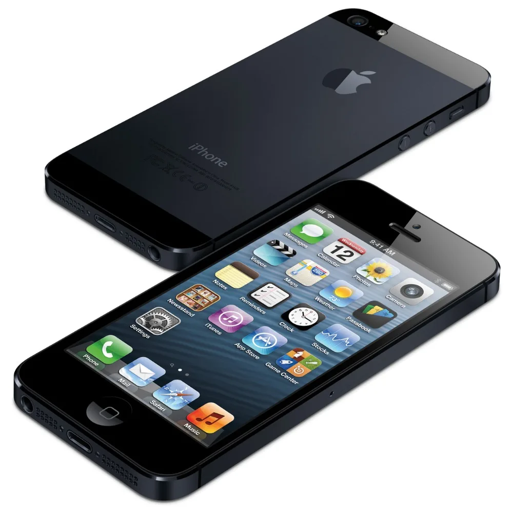 Разблокированный iPhone 5, оригинальный, 16 ГБ/32 ГБ/64 Гб ПЗУ,  двухъядерный, 3G, экран 4,0 дюйма, 8 Мп, бесплатный iCloud Wi-Fi GPS IOS  OS, сотовые телефоны б/у | AliExpress