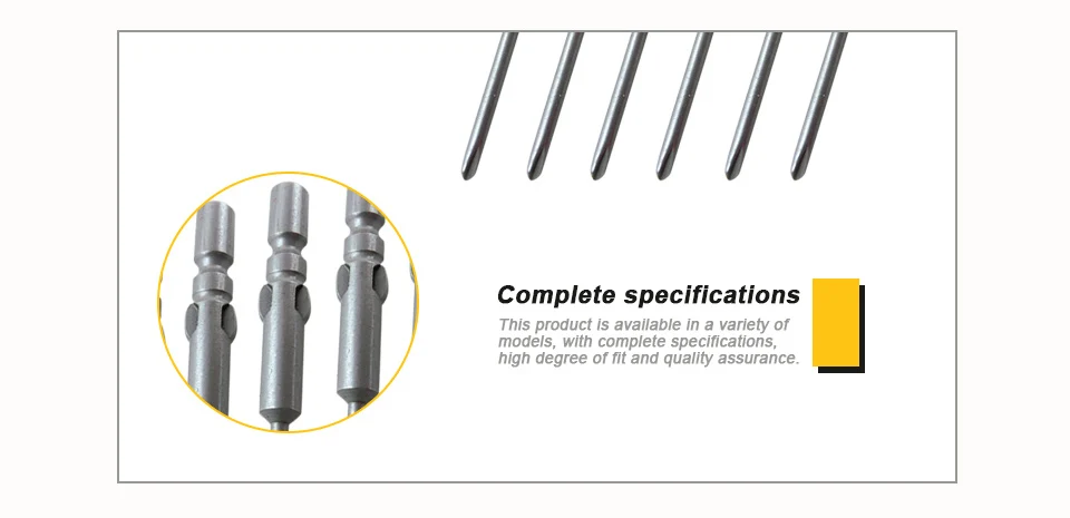 STLRENDA 10 шт. набор магнитных отверток y-наконечник трехкрыловая головка бит 1,6/2,0/Y Круглый хвостовик 4x40 мм S2 сталь для электроинструментов