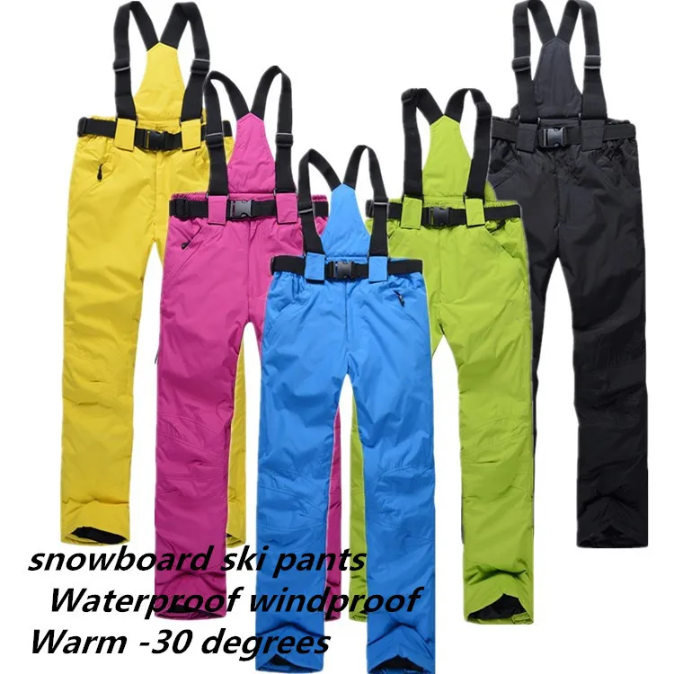 Free Shipping Outdoor Sports waterproof snowboard pants men or women