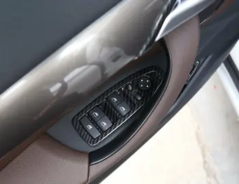 

4 PCS Car Accessories Carbon Fiber Style Window Lift Switch Frame For BMW X1 F48 2016-2018