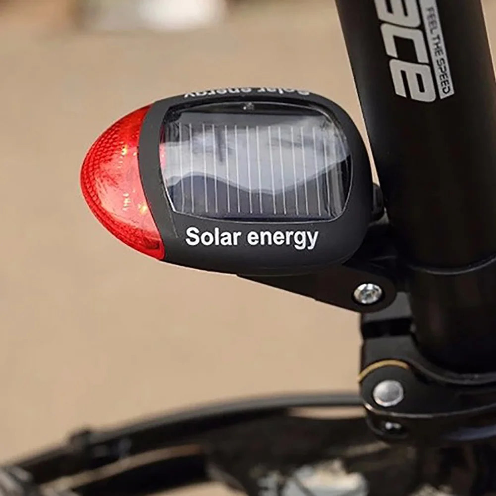 

Coquimbo Solar Powered Bike Bicycle Rear Back Safety Light 3 Function LED Tail Lamp Solar Bike Taillights Built In Battery