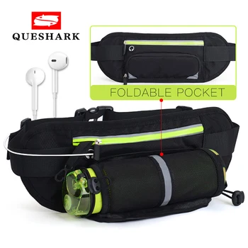 

Invisible Water Bottle Bag Sports Running Waist Bags Reflective Stripe Waist Belt Packs Fitness Phone Pouch Hiking Shoulder Bags