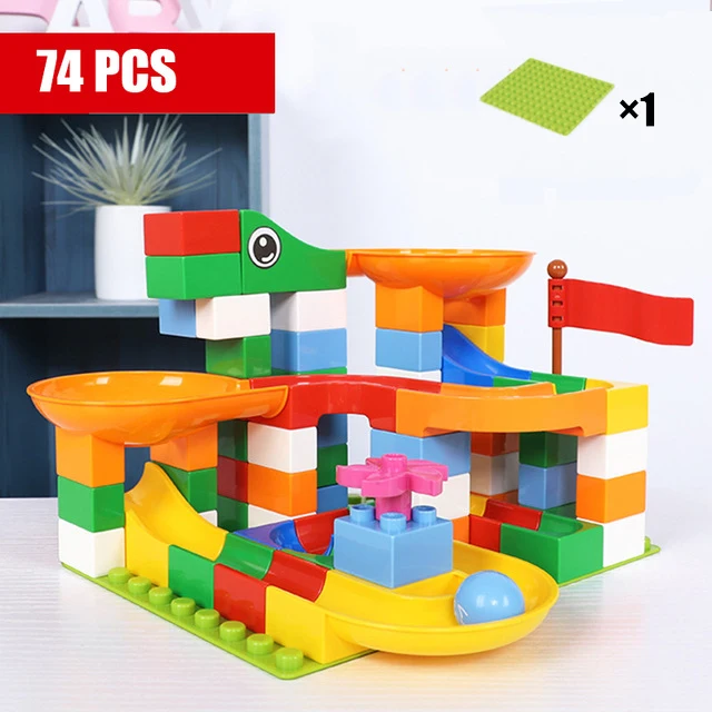 43-296 PCS Marble Race Run Maze Balls Track Building Blocks DIY Funnel Slide Assemble Bricks Compatible Legoed Duplo Blocks Toys 43-296 PCS Marble Race Run Maze Balls Track Building Blocks DIY Funnel Slide Assemble Bricks Compatible Legoed Duplo Blocks Toys