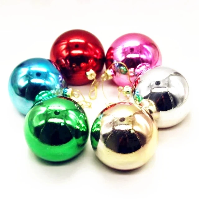 

4CM sublimation christmas ball heat transfer photo printing Plastic ball and Sublimation Aluminium Sheet Blank white 100PCS Pack