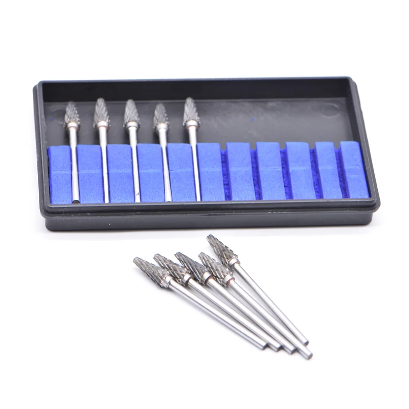 10pcs L5 Dental Grinding Heads Dentistry Equipment Tungsten Steel