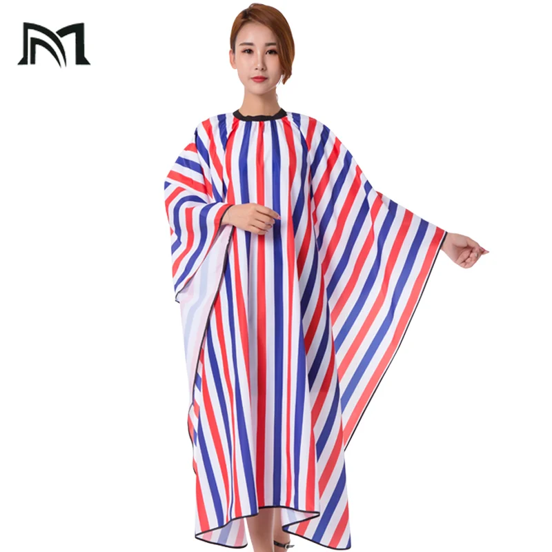 Drop-shopping Hairdresser Capes Salon Barber Cutting Hair Stripe Leisure Style Peri Cloth Waterproof Cloth Salon Barber Capes