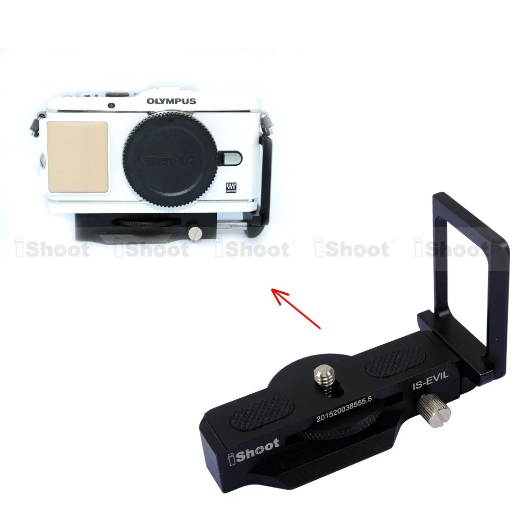Adjustable L Vertical Quick Release Plate Camera Holder Bracket Grip