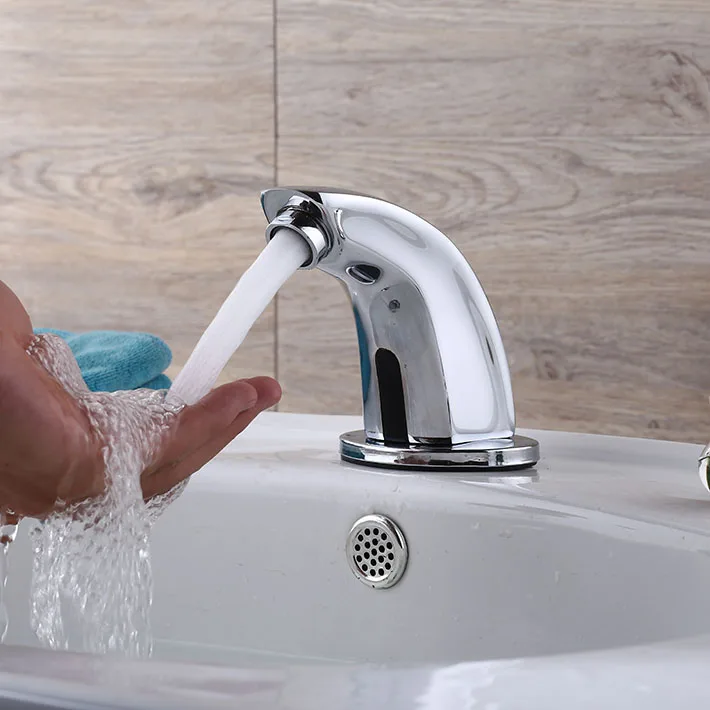 

New arrival smart tap Automatic Touchless Sensor Faucet Battery & Power Plug (only Cold) - Chrome