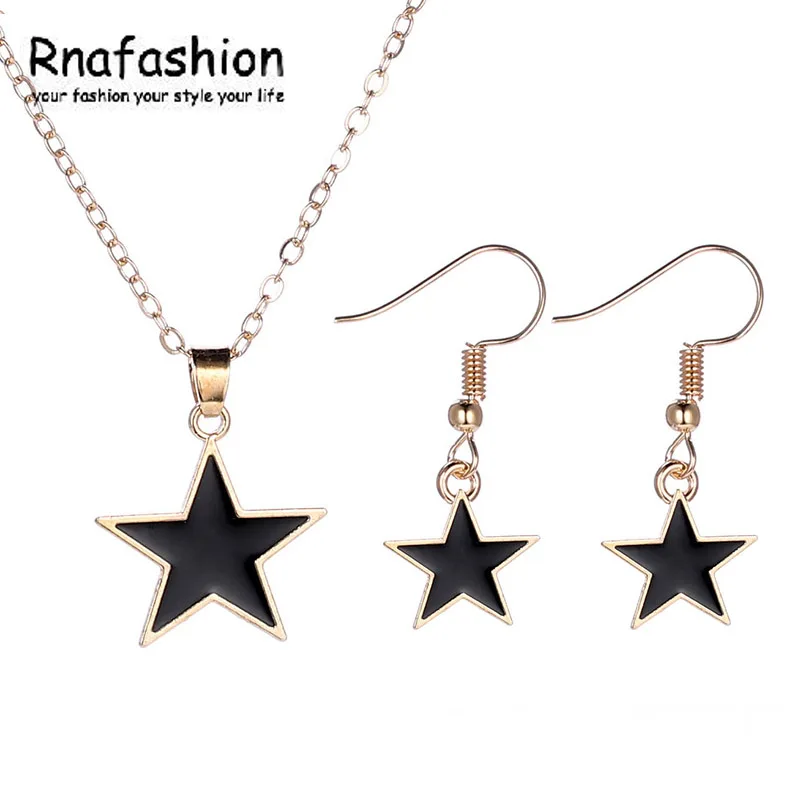 Ювелирные наборы RNAFASHION ювелирные в форме звезды ожерелье подвески висячие