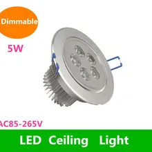 10 шт. с регулируемой яркостью 5 Вт потолочный светильник AC85-265V 50/60Hz холодный белый/теплый белый 2 года гарантии от производителя(Сертификация CE& по ограничению на использование опасных материалов в производстве