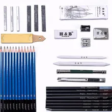 40 шт./компл., эскиз, угольный карандаш, набор для рисования, черный карандаш, писчая, для рисования, HB-TZ60, набор для рисования, школьные офисные принадлежности