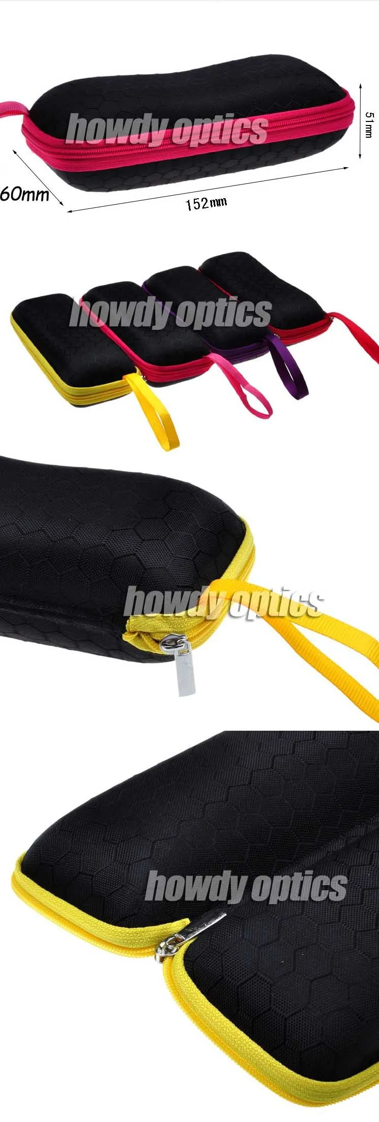 Солнцезащитные очки для женщин молния Жесткий многофункциональный корпус коробки 4 различных цветов для вариантов